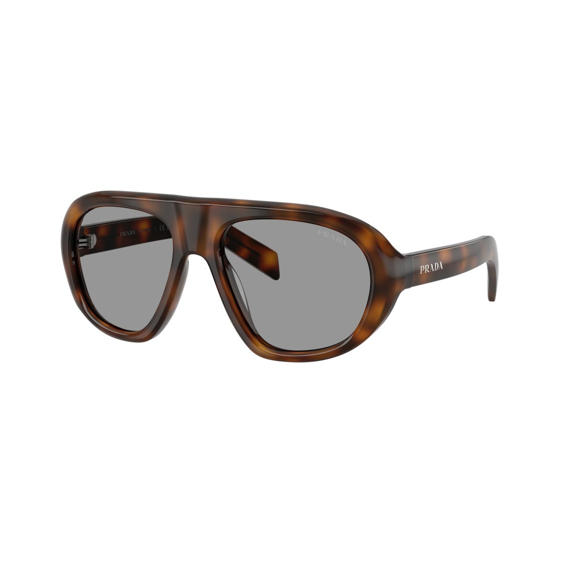 Prada 0Pr C05s Oversized Tortoiseshell Aviator Sunglasses
