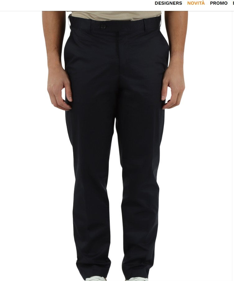 Boss Blue Perin Concealed Zip Trousers