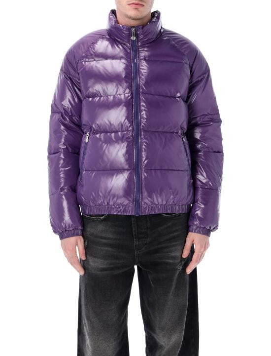 Pyrenex High-Collar Quilted Down Jacket With Zippered Pockets