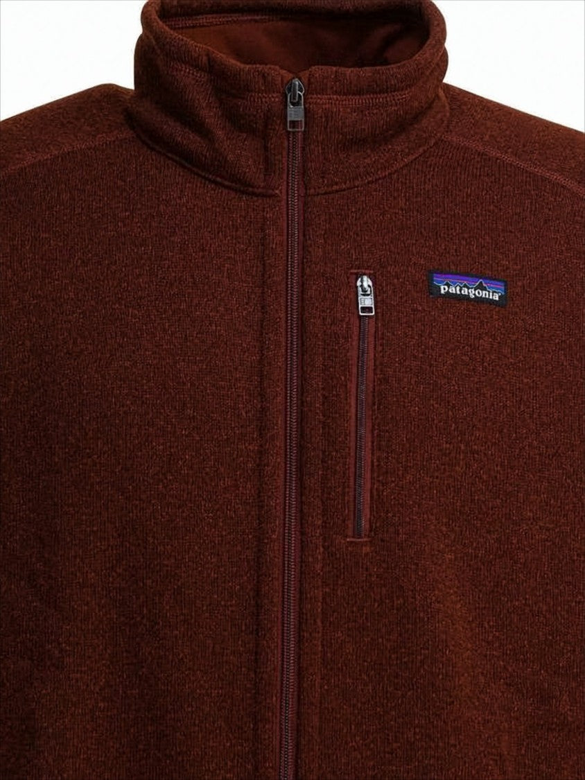 Patagonia Textured Full-Zip Jacket In Dried Vanilla Brown
