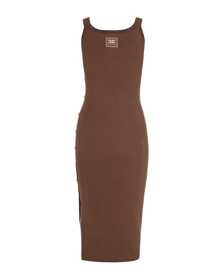 Elisabetta Franchi Slim-Fit Sleeveless Midi Dress