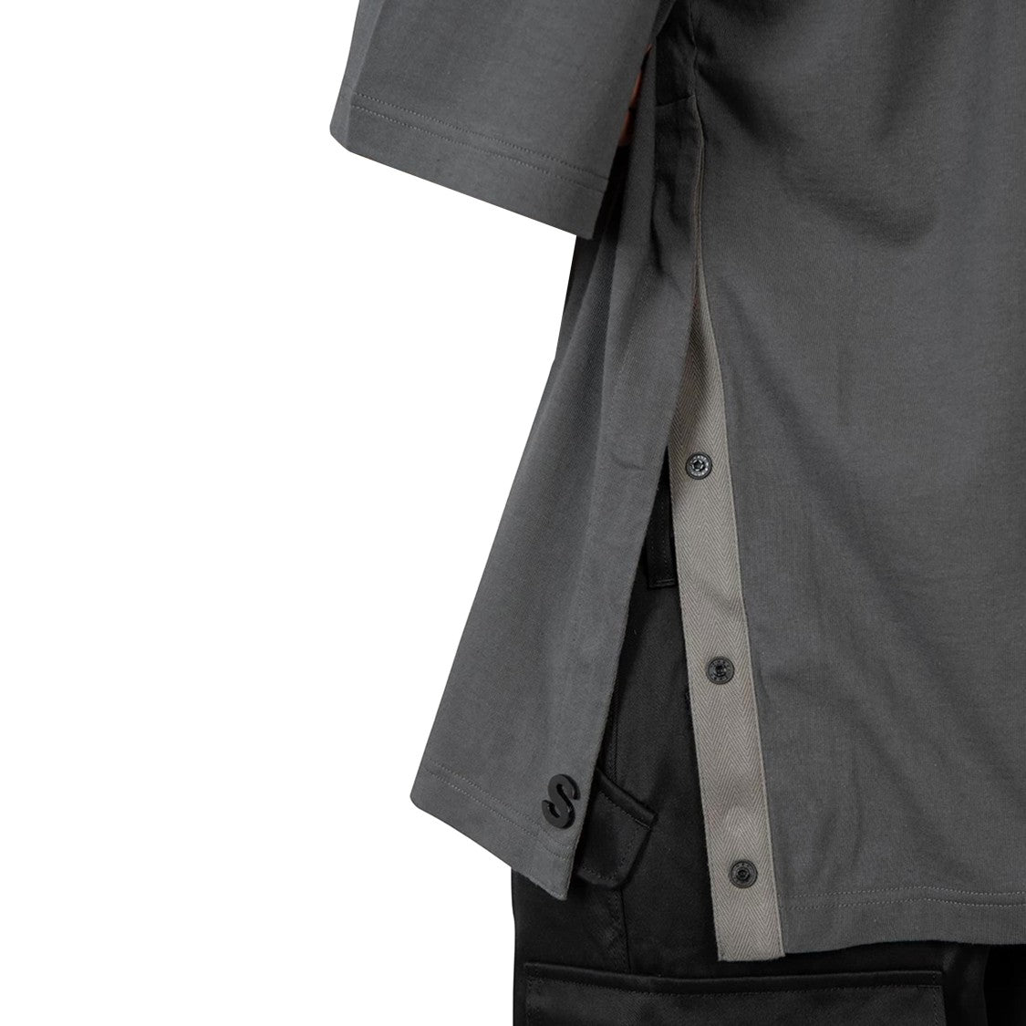 Sacai Grey Jersey T-Shirt