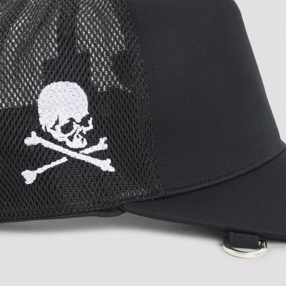 Mastermind Structured Black Cap With Breathable Mesh Panels