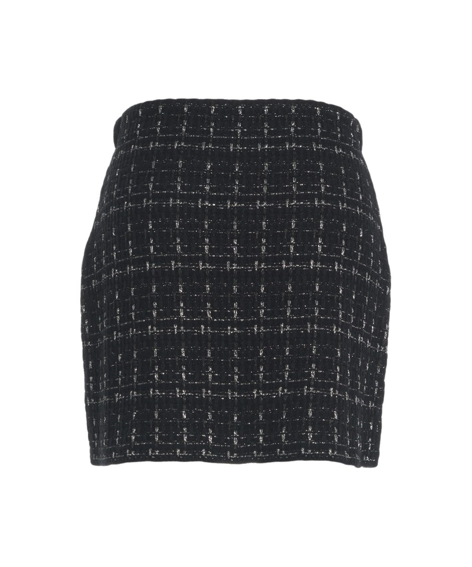 Liu Jo Tweed Mini Skirt With Textured Design