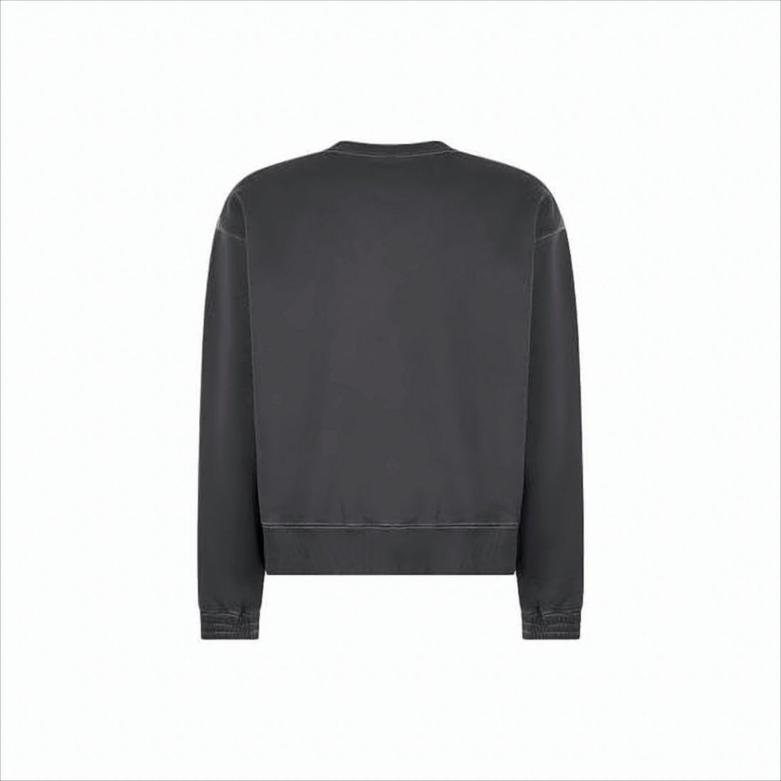 A-Cold-Wall* Washed Black Long-Sleeve Cotton Sweatshirt