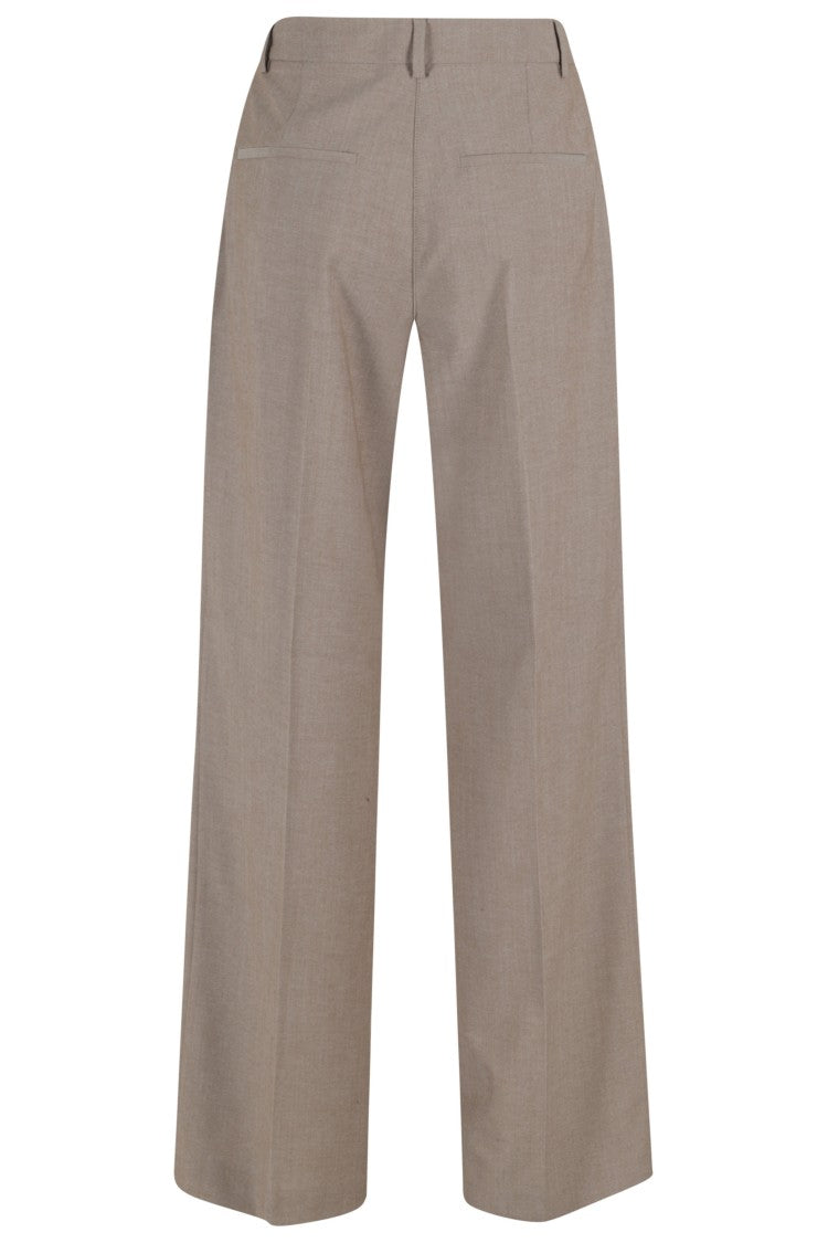 Seventy Mud Tailored Belt-Loops Polyester Straight-Leg Pants