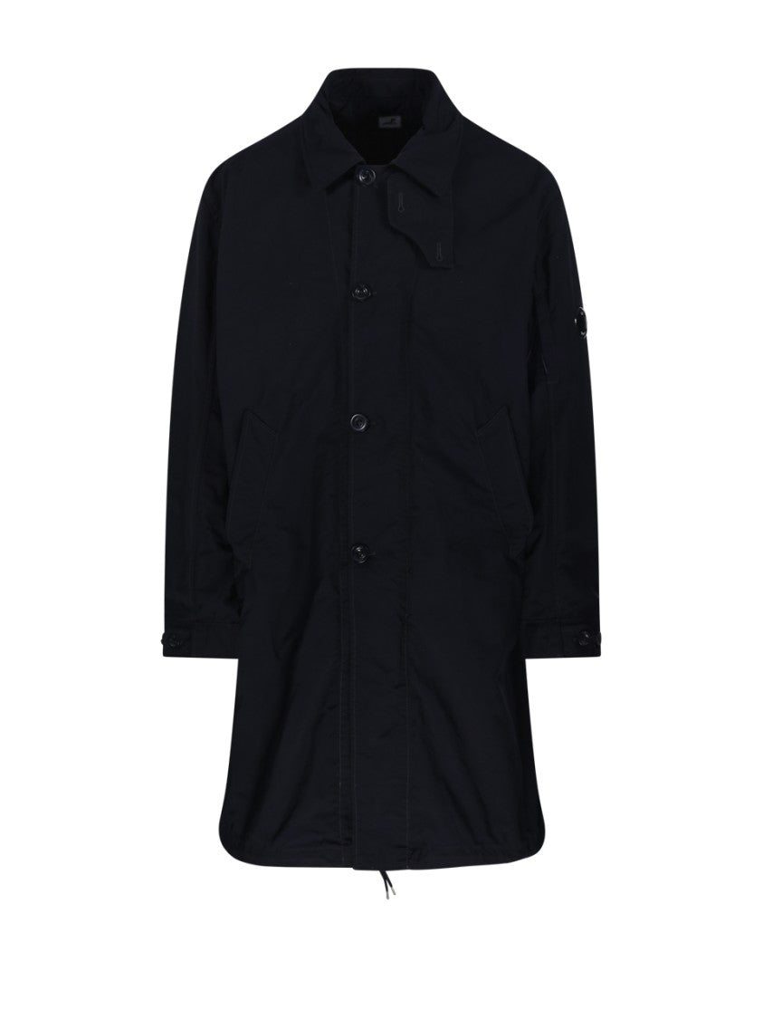 C.P. Company Black Long Jacket