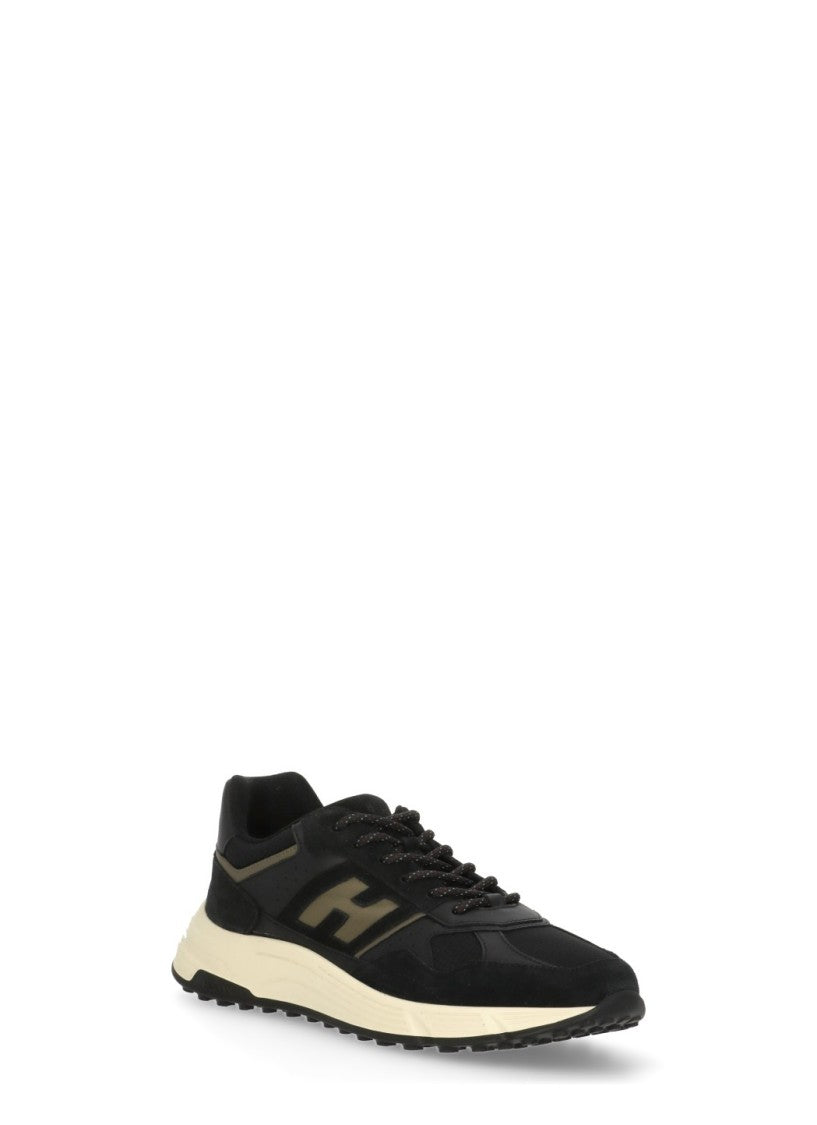Hogan Dark Blue Suede Low-Top Sneakers