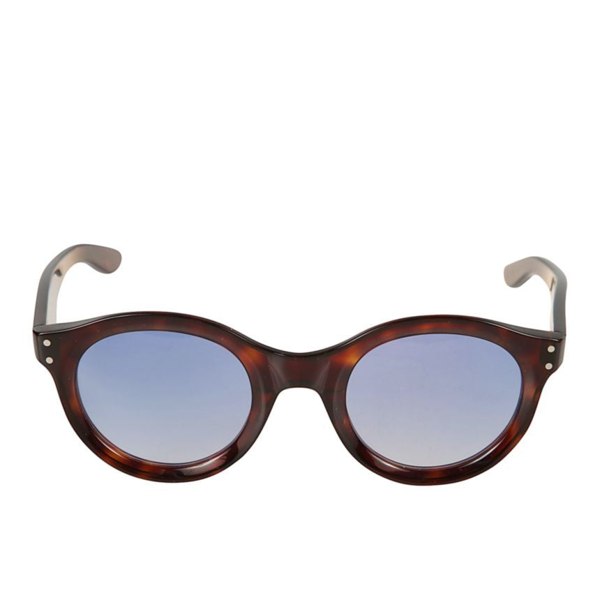 Kador Thick Rounded Tortoiseshell Sunglasses With Gradient Lenses