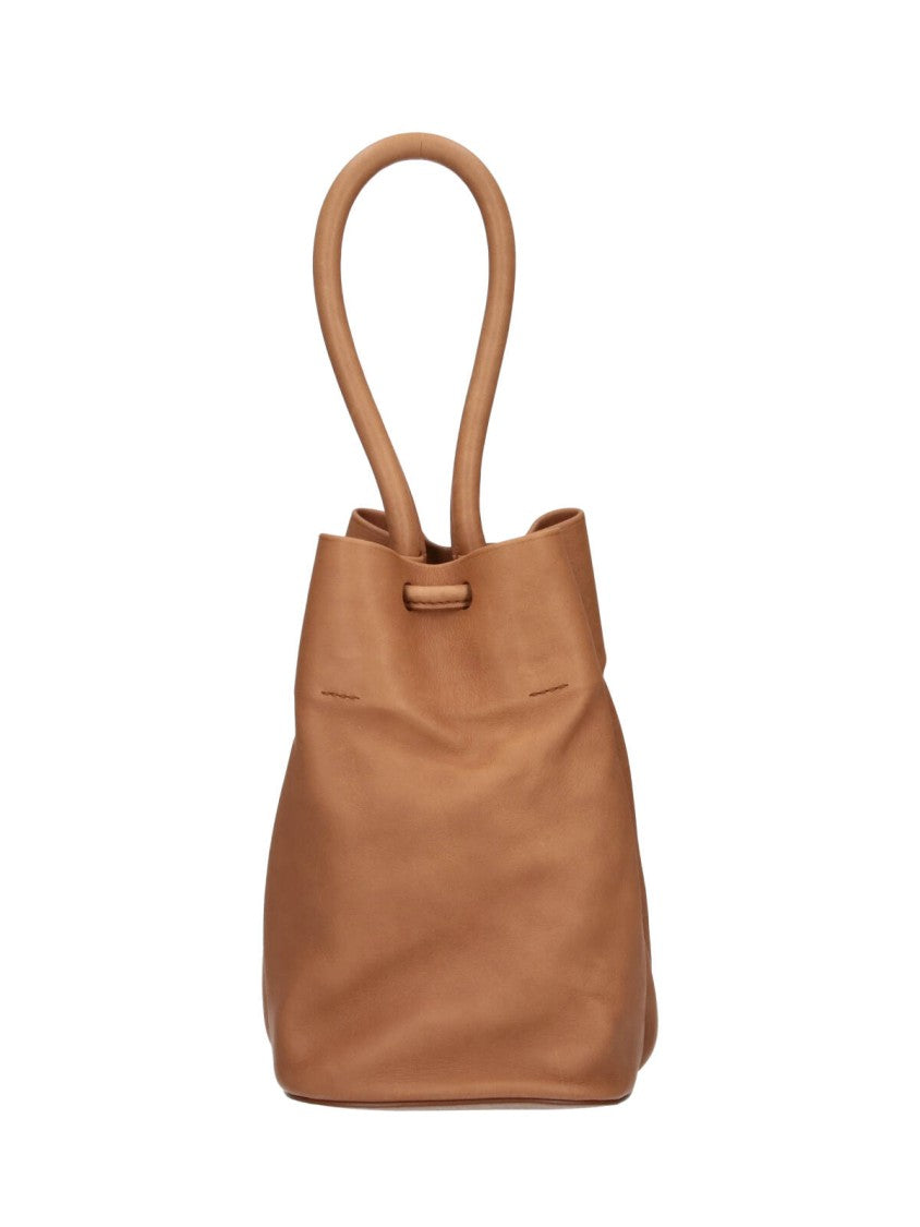 Uma Wang Brown Lambskin Leather Bucket Bag