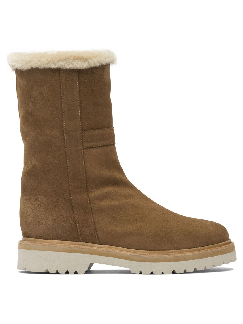 Maretto Brown Suede Ankle Boots