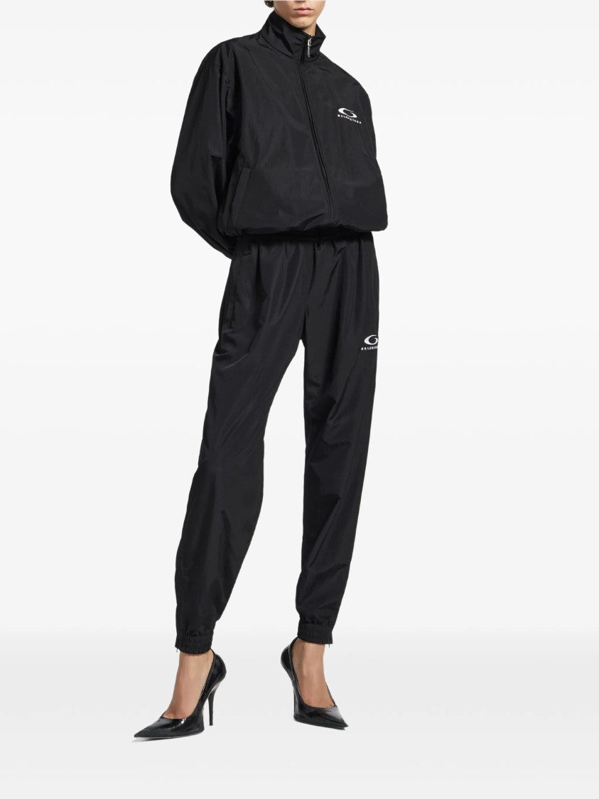 Balenciaga Black Tracksuit Cropped Boxy Jacket