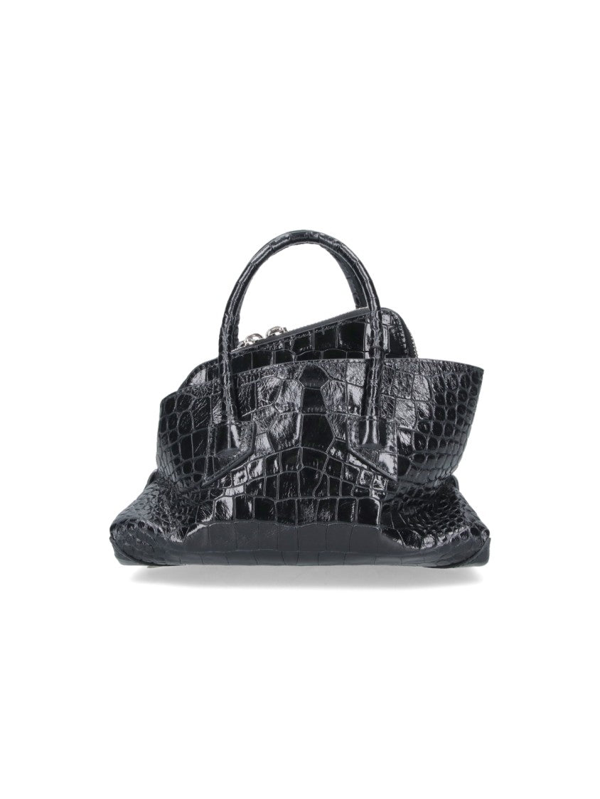 The Attico La Passeggiata Crocodile Leather Bag