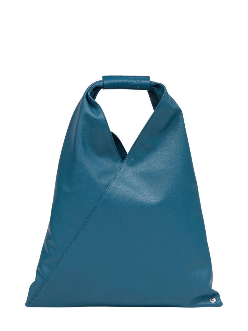 Mm6 By Maison Margiela Blue Japanese Triangular Leather Handbag