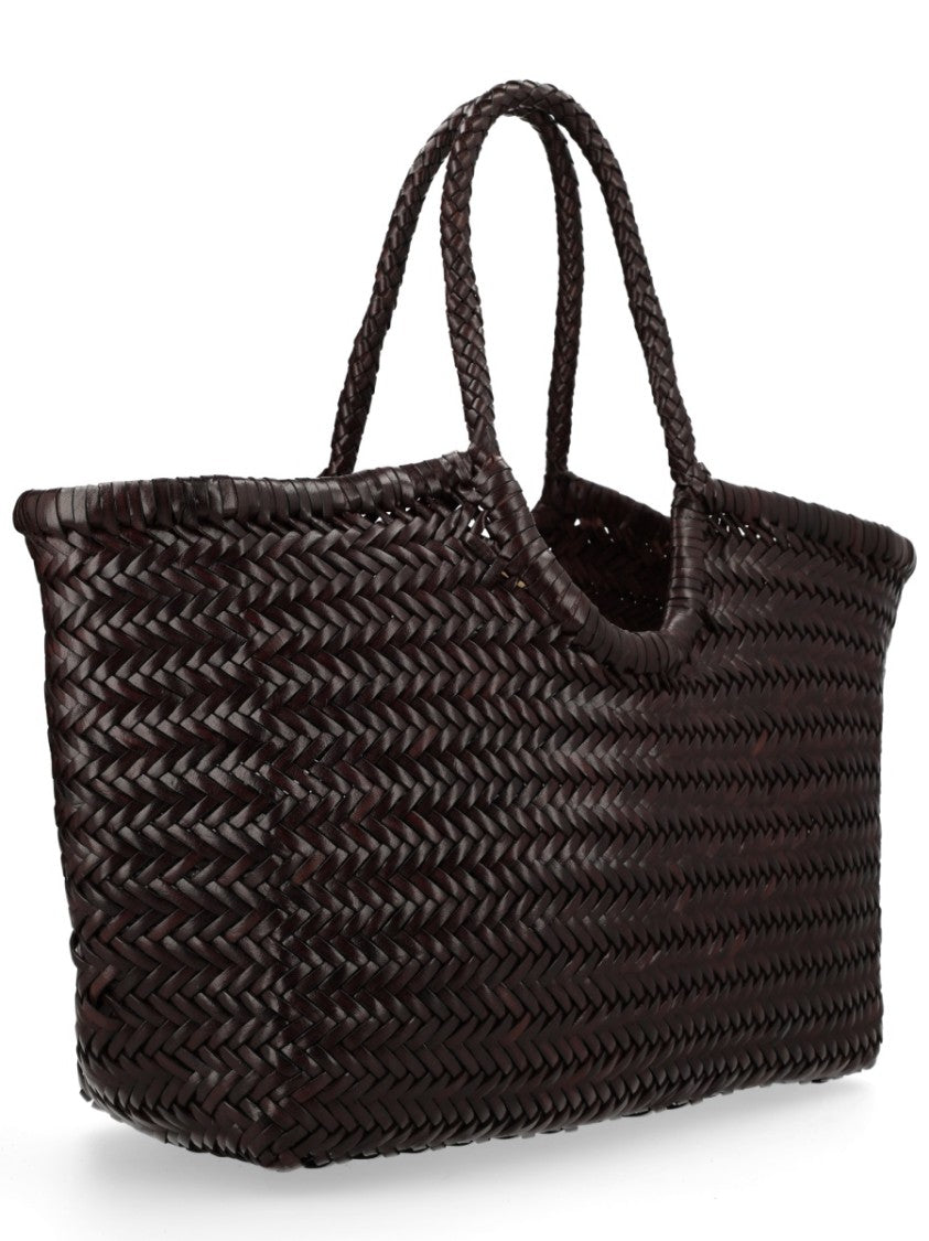 Dragon Diffusion Nantucket Large Woven Leather Tote Bag