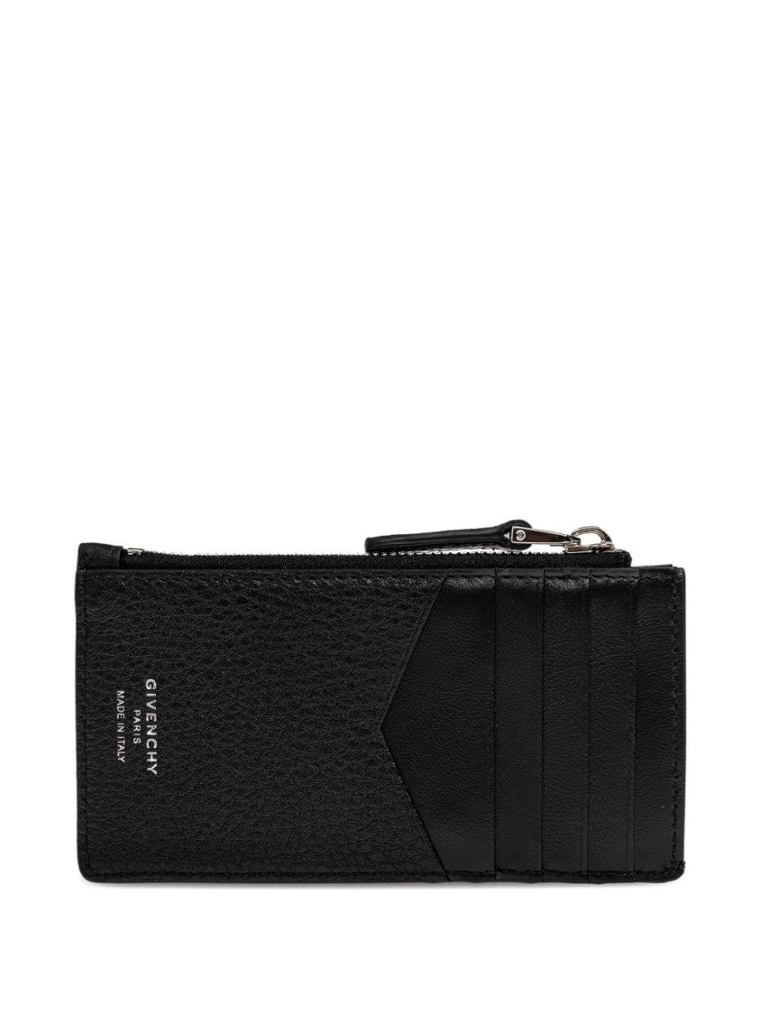 Givenchy Textured Calf Leather Wallet With Zippered Closure