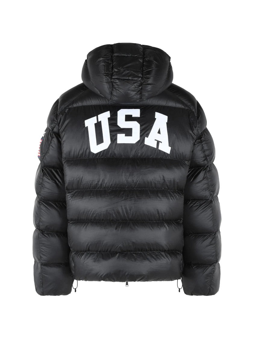 Polo Ralph Lauren Black Bomber Jacket Quilted Puffer Jacket