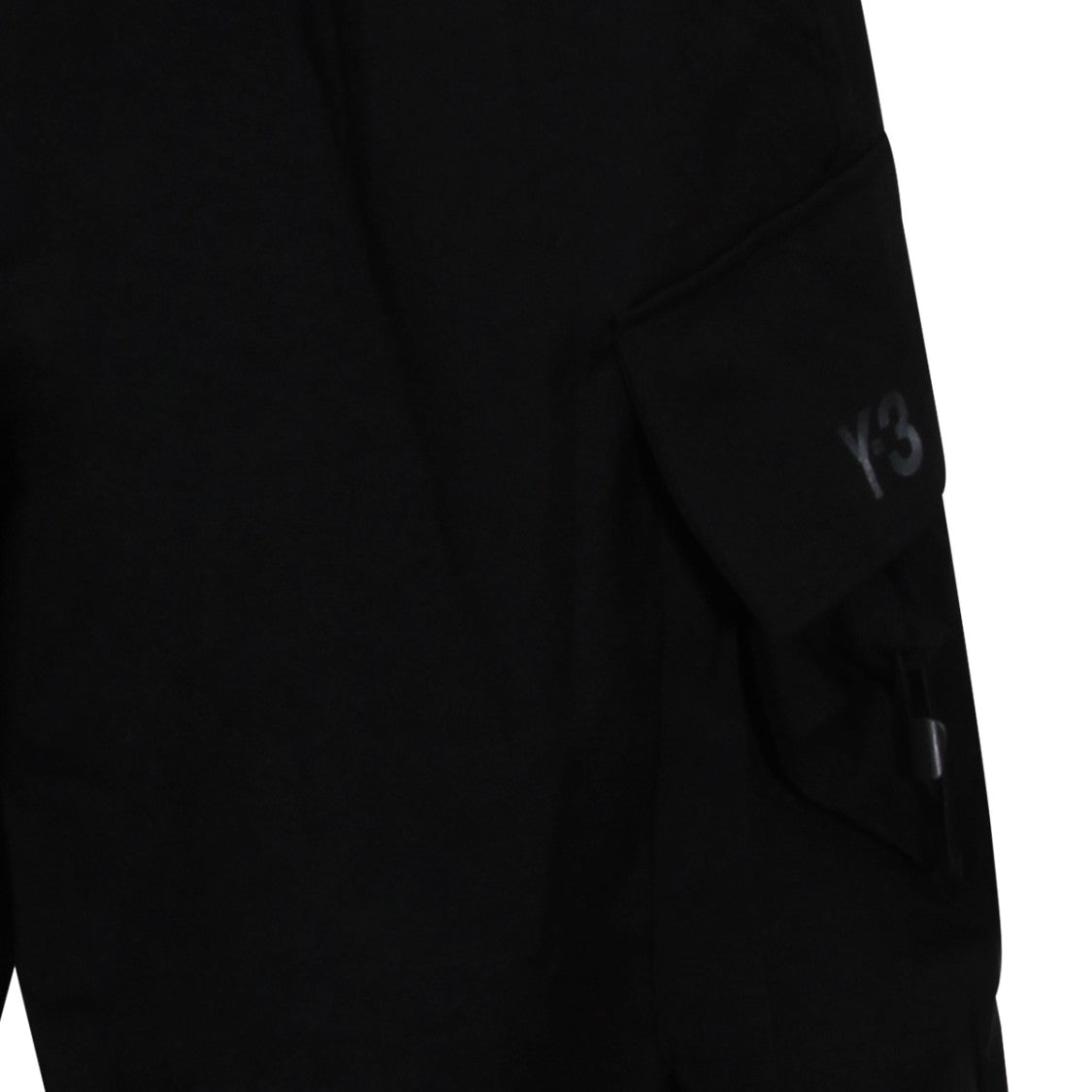 Y-3 Mid-Length Black Tech Shorts