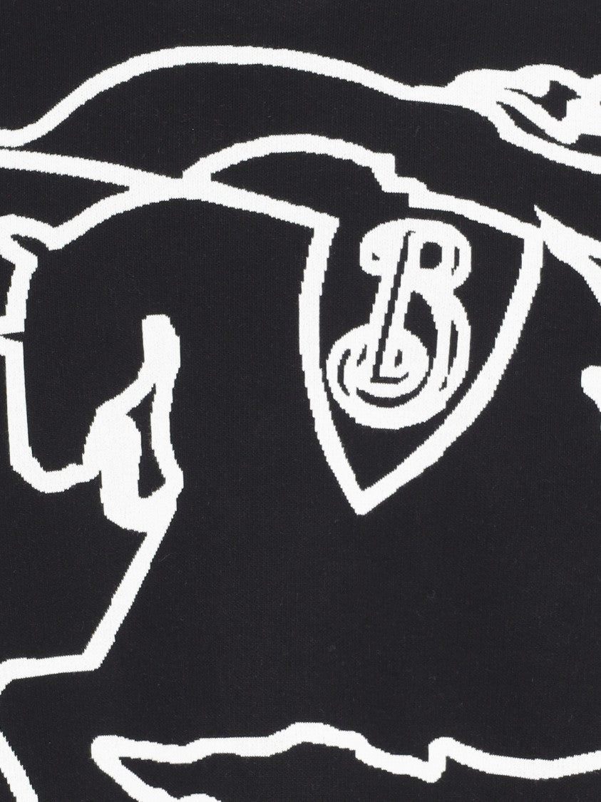 Burberry Intarsia Logo Sweater – Black