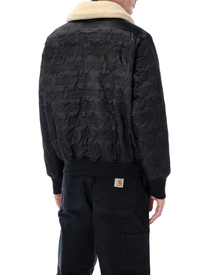 Alpha Industries Classic B-15 Flight Jacket With Structured Silhouette