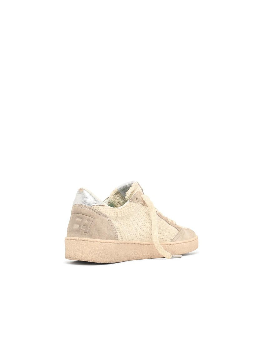 Golden Goose Beige Ball Star Crochet Fabric Sneakers