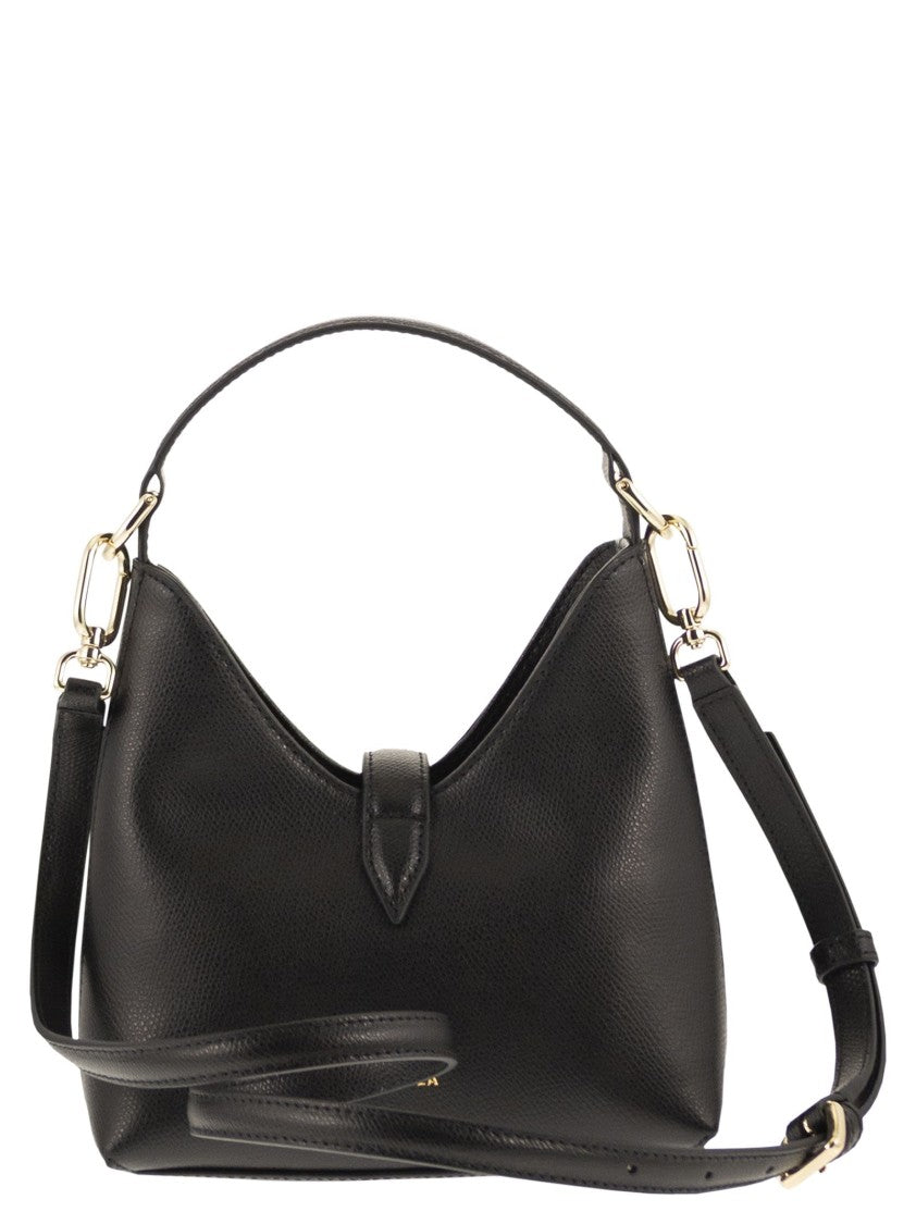 Furla Trapezoidal Mini Hobo Bag With Iconic Hardware