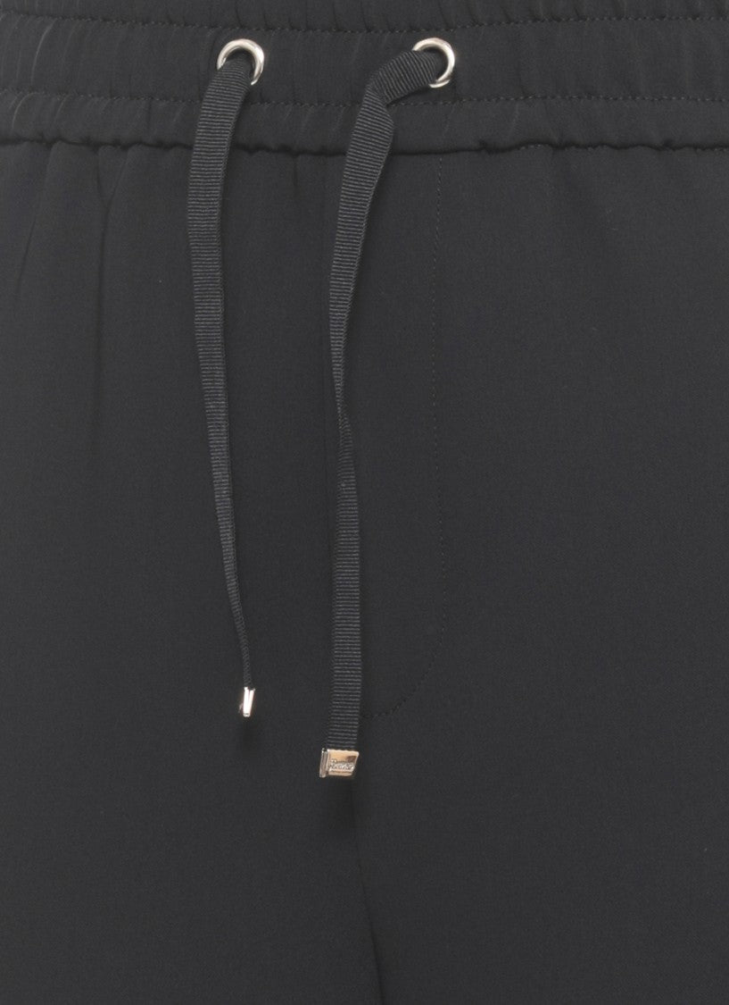 Herno Black Satin Pants