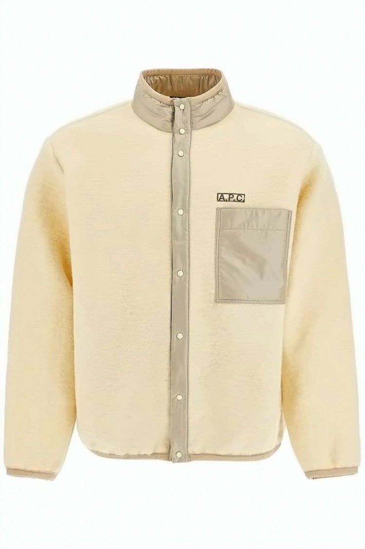 A.P.C. Textured Wool-Blend Jacket With Stand Collar