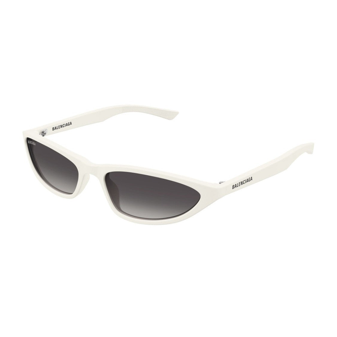 Balenciaga White Linea Everyday Recycled Acetate Cat-Eye Sunglasses