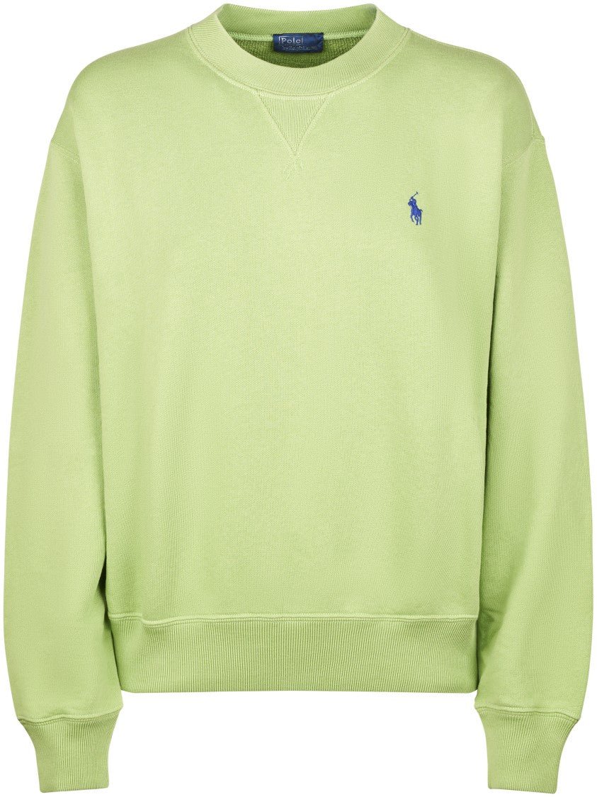 Polo Ralph Lauren Relaxed Fit Knit Sweatshirt With Ribbed Details