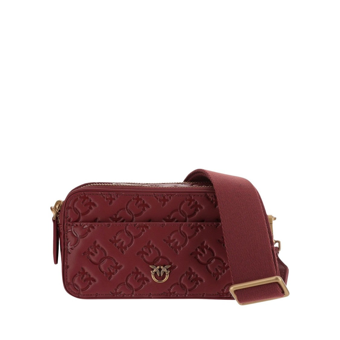 Pinko Monogram Leather Shoulder Bag