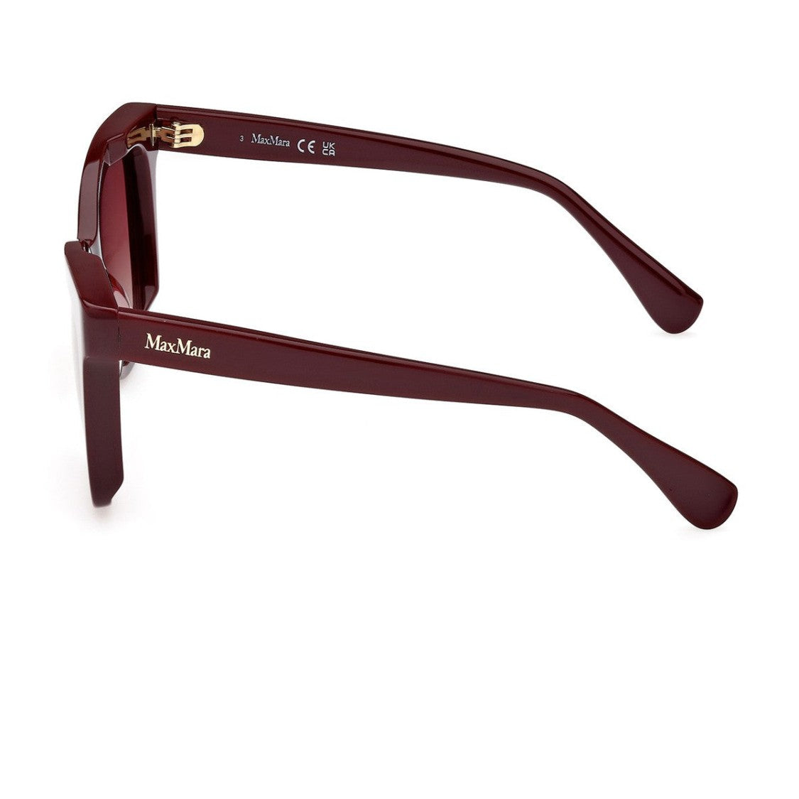 Max Mara Brown Mm0067 Acetate Square Sunglasses