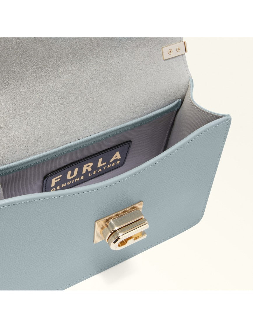 Furla 1927 Mini Leather Shoulder Bag Cloud Color