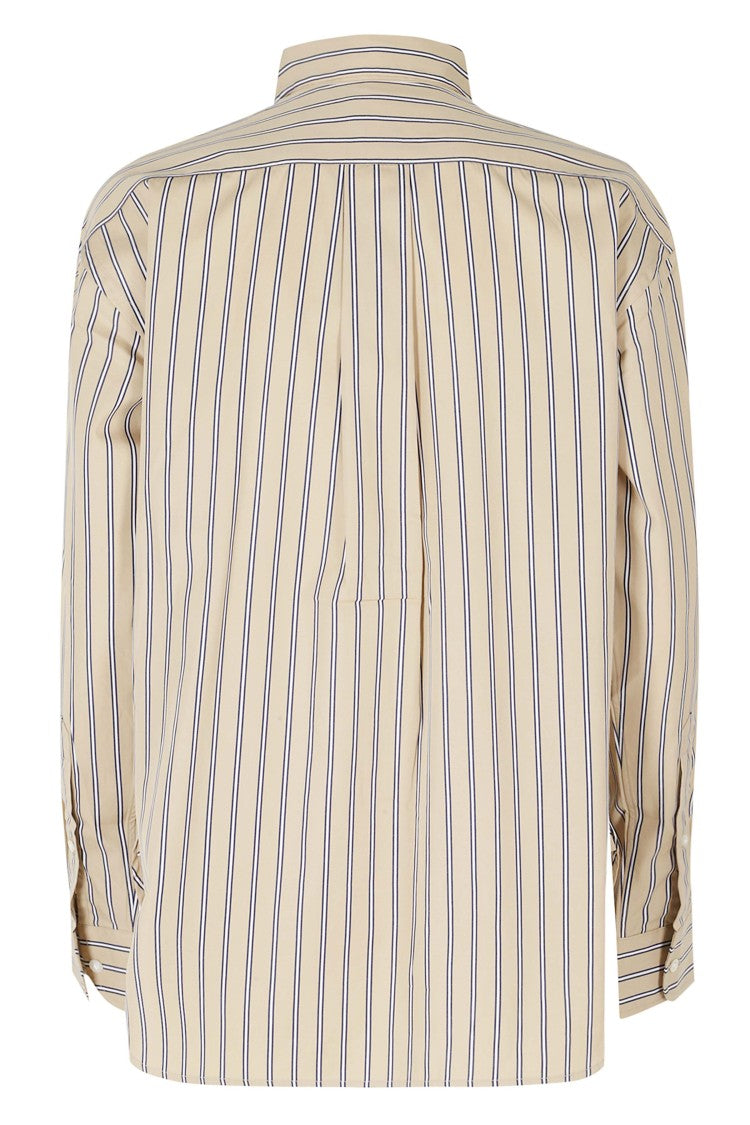 Polo Ralph Lauren Light Brown Striped Cotton Casual Shirt