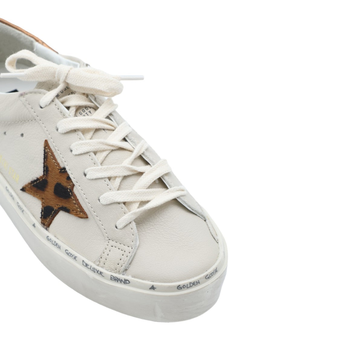 Golden Goose Low-Top Sneakers With Leopard Print Star