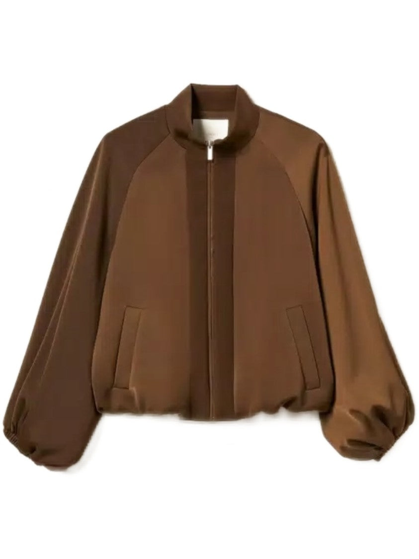 Twin-Set Cropped Balloon Sleeve Jacket
