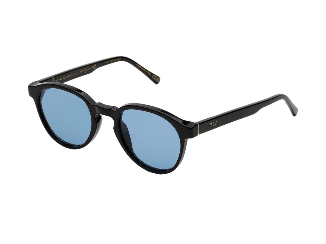 Retrosuperfuture Blue The Warhol Keyhole Round Sunglasses