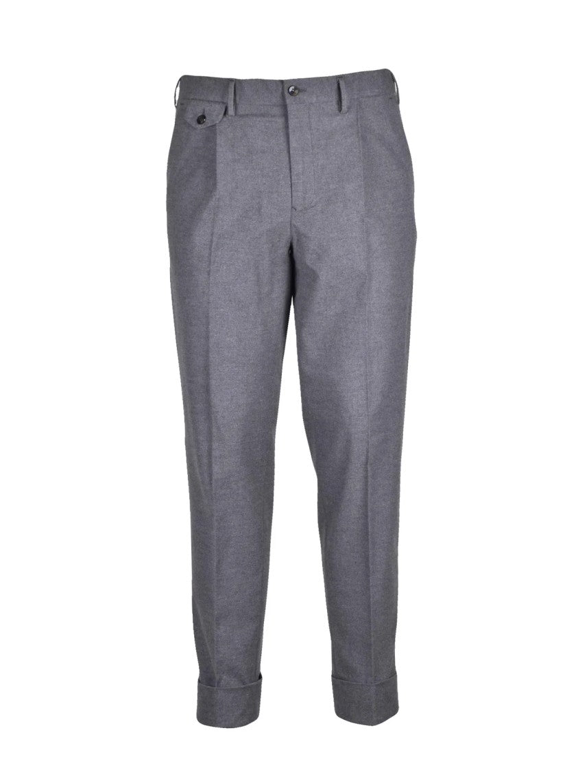 L.B.M. 1911 Grey Stretch Cotton Formal Pants