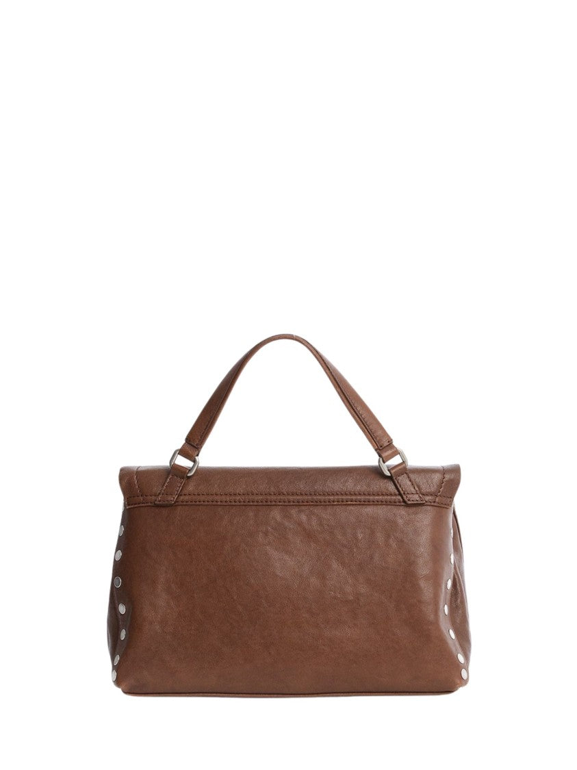 Zanellato Tobacco Postina Baby Leather Shoulder Bag