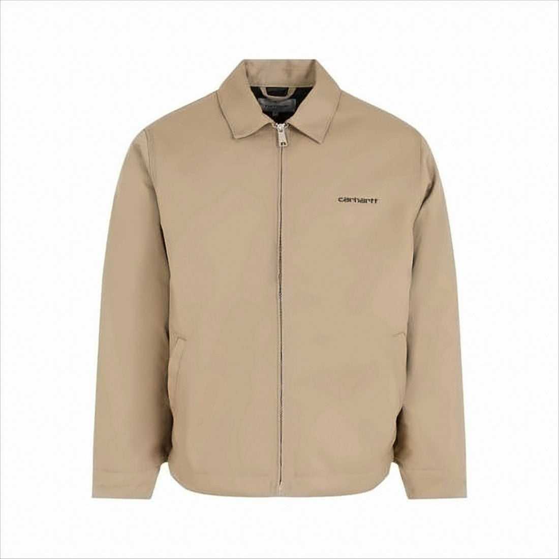 Carhartt Wip Beige Minimalist Casual Jacket With Embroidered Branding