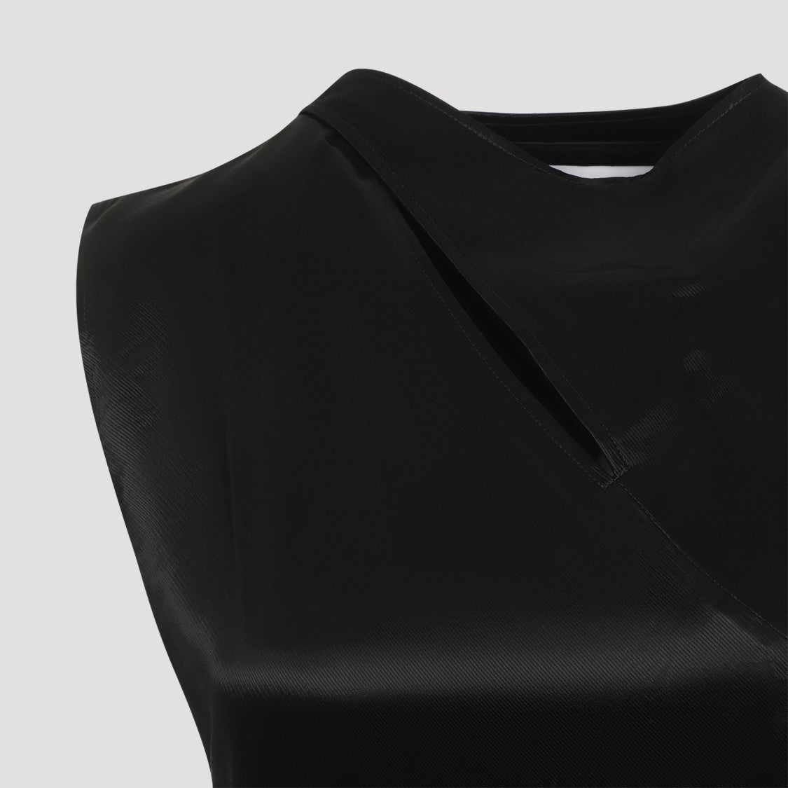 Jil Sander Cupro Maxi Dress With Neckline And Flowing Silhouette