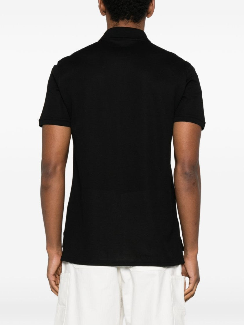 Givenchy Black Silk And Nylon Classic Polo
