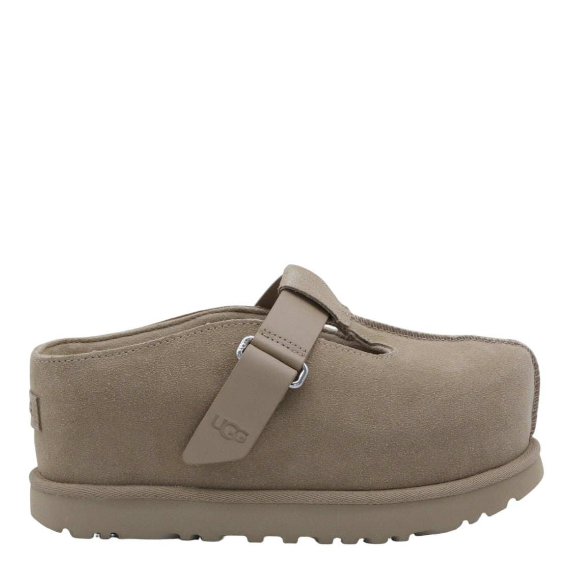 Ugg Closed-Toe Suede Sandals With Wide Adjustable Strap