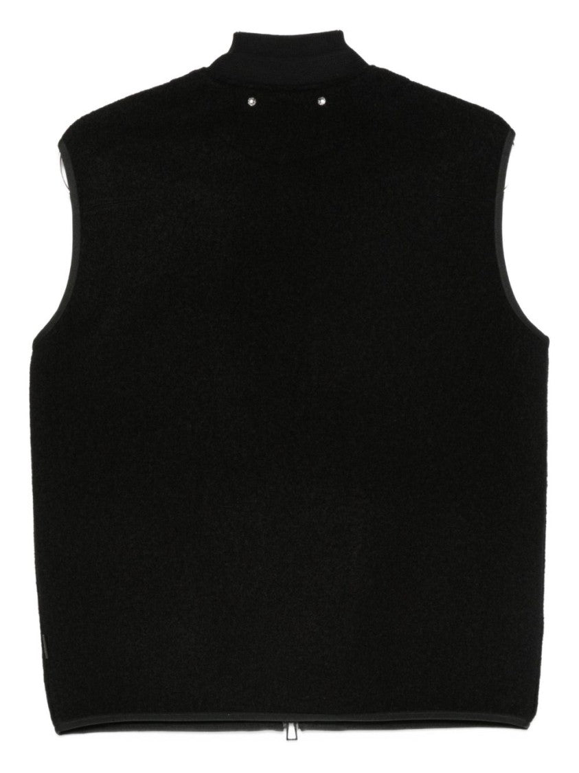 Paul Smith Structured Minimalist Black Jacket With High Collar