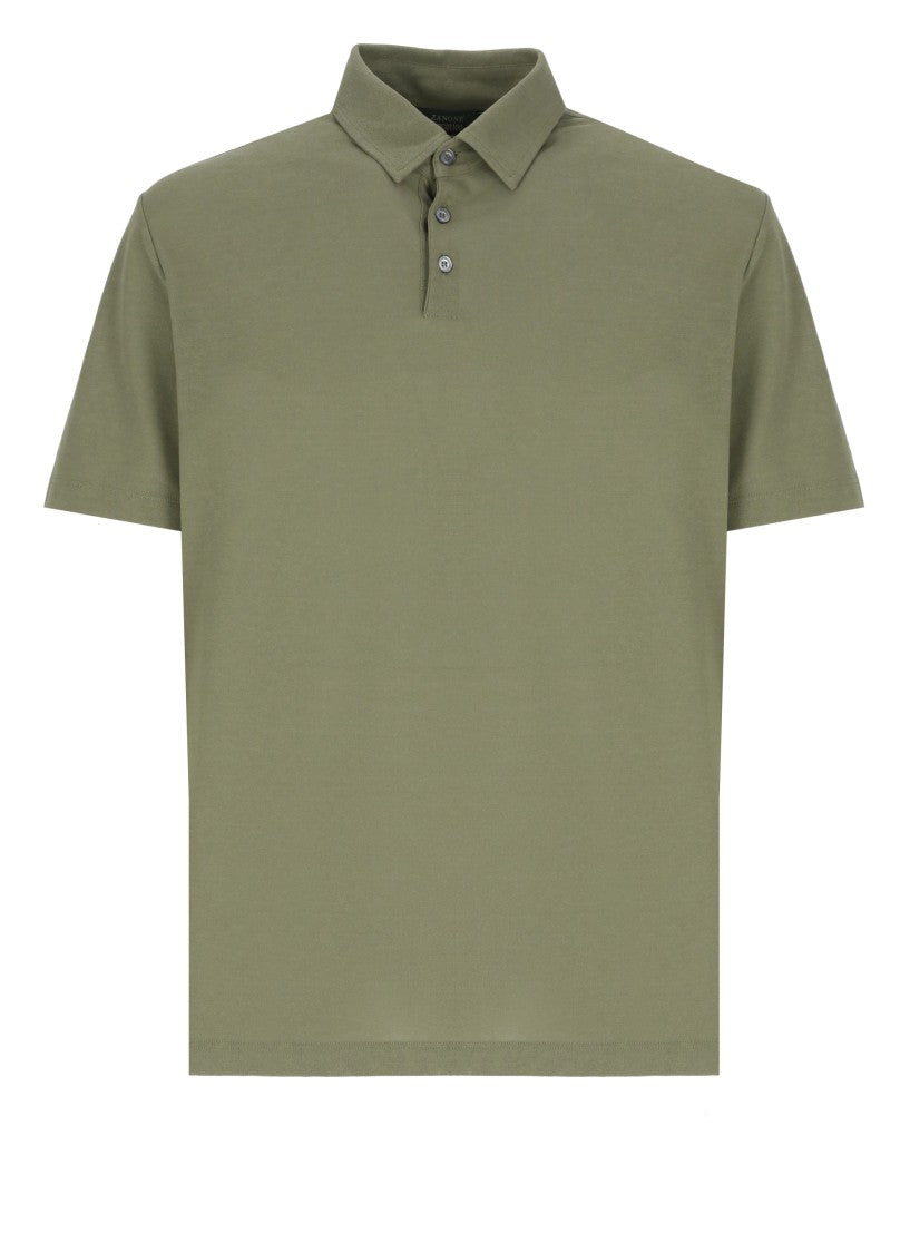 Zanone Green Mc Polo Shirt