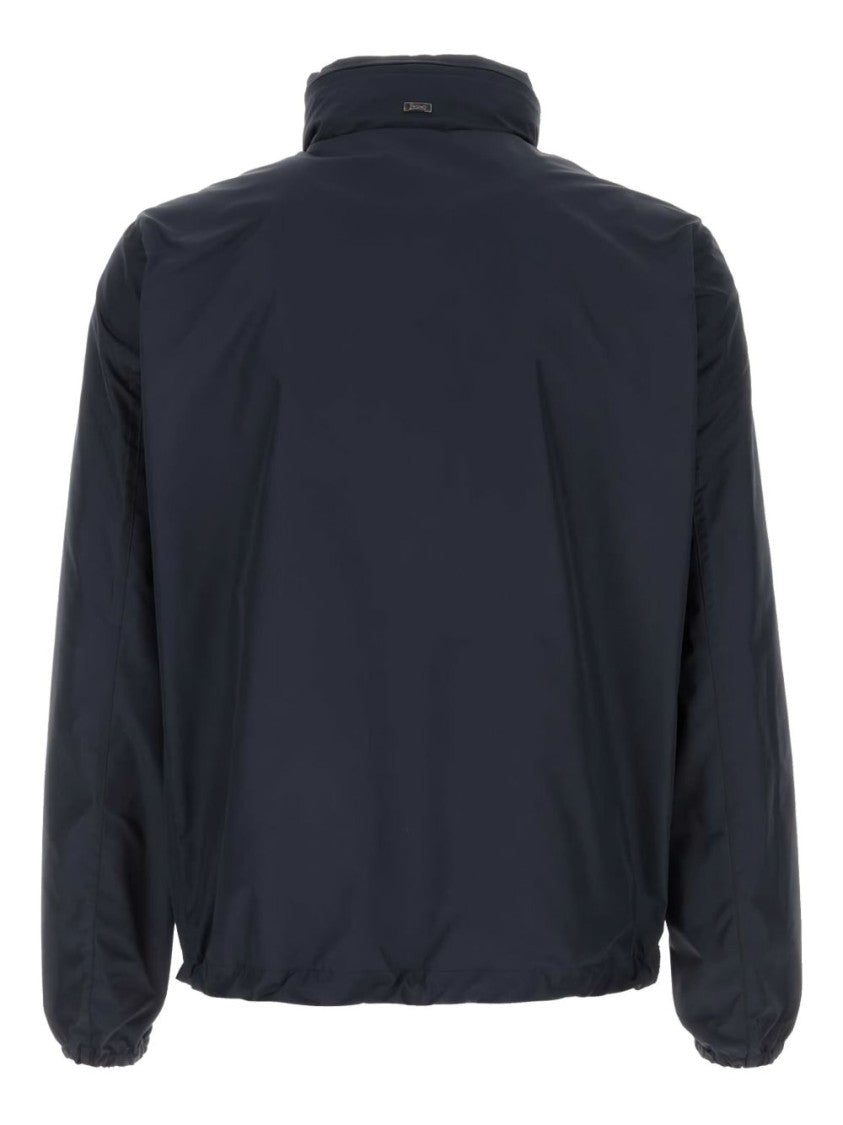 Herno Jacket With Zip And High Collar