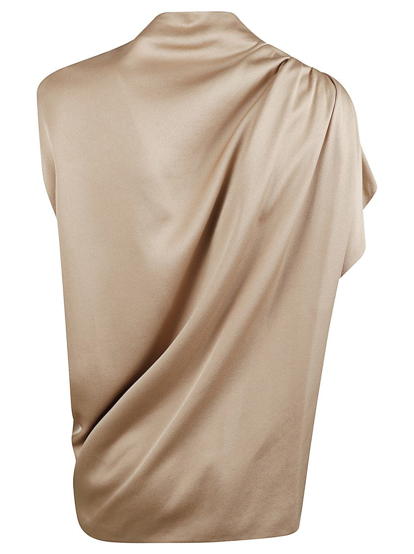 Fabiana Filippi Sleeveless Enver Satin Top