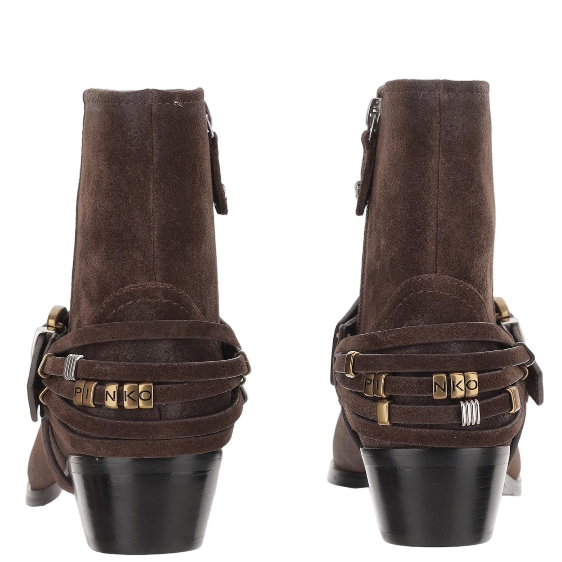 Pinko Dark Brown Jane 07 Suede Boots