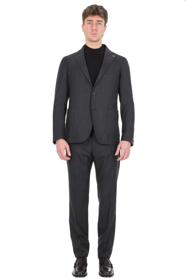 Tagliatore Montecarlo Line Super 110'S Virgin Wool Resca Dress