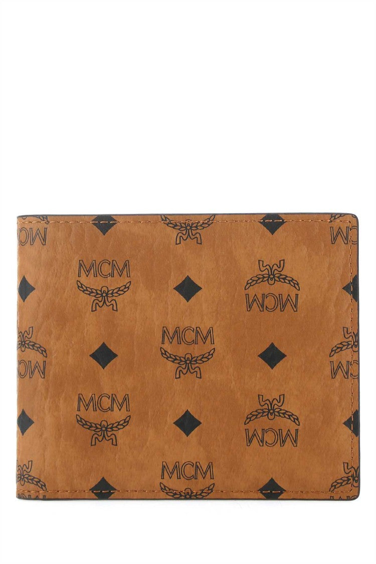 Mcm Printed Canvas Wallet